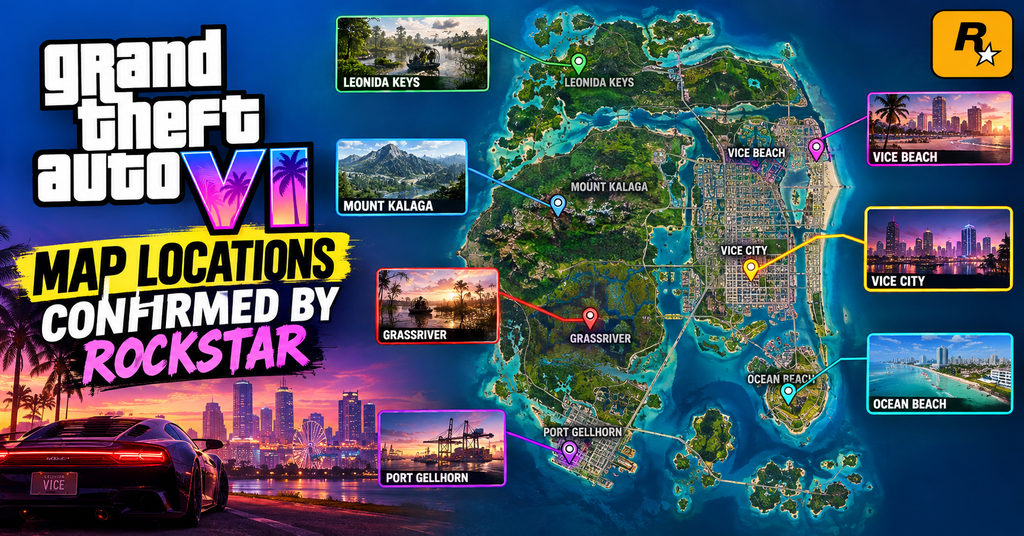 GTA 6 Map Locations Confirmed by Rockstar