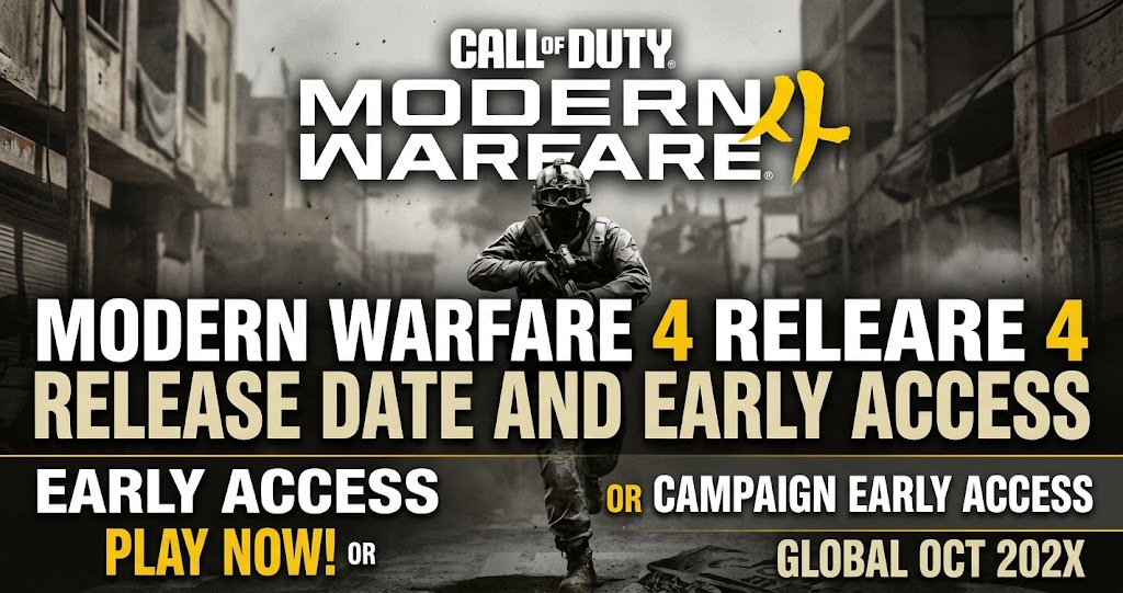 Modern Warfare 4 Release Date and Early Access