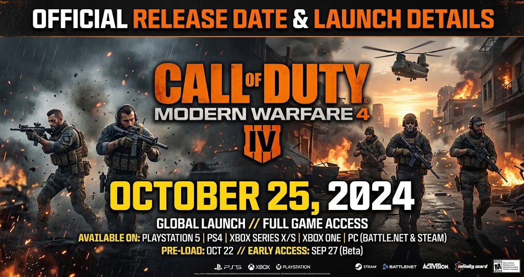 MW4 Release Date Official Launch Details
