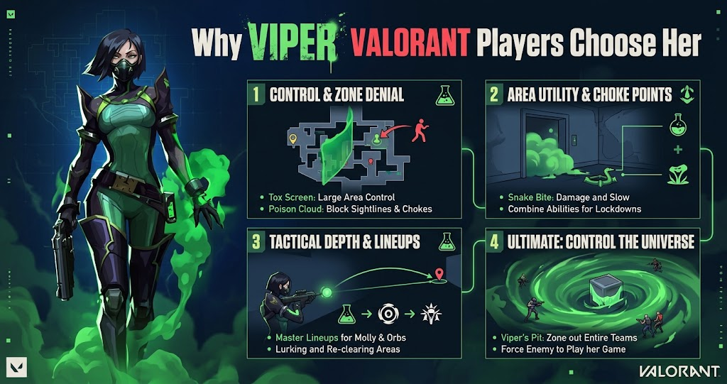 Why Viper VALORANT Players Choose Her