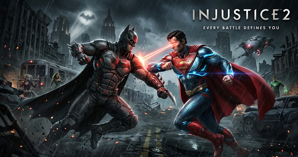 Injustice 2 Story Characters Gear and Combat Guide Injustice 2 features Batman, Superman, and other DC heroes facing a major threat in cinematic superhero battles.