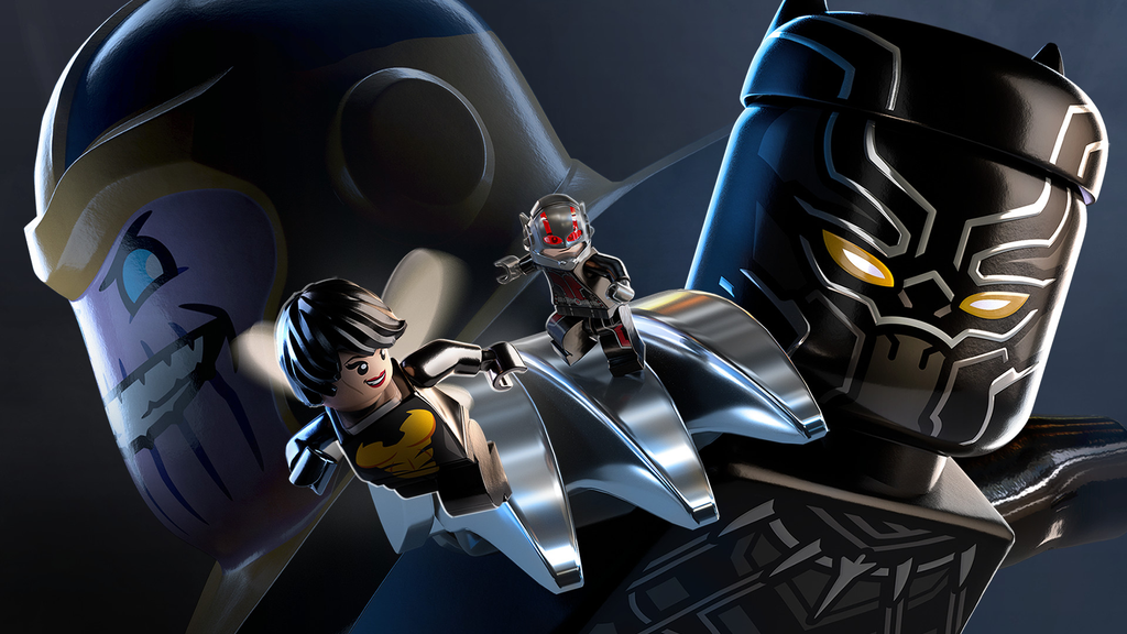 LEGO Marvel Super Heroes 2 gameplay featuring Marvel heroes exploring the colorful Chronopolis world during their adventure.