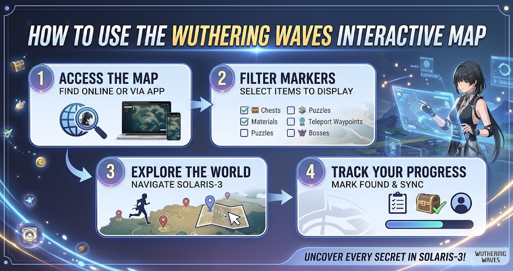 How to Use the Wuthering Waves Interactive Map