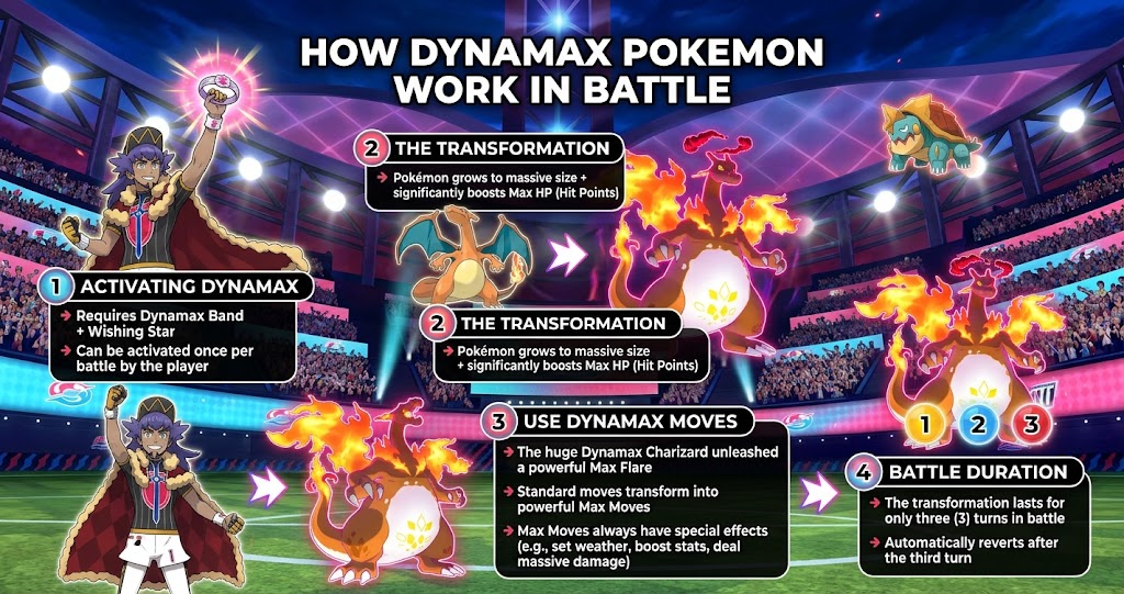 How Dynamax Pokemon Work in Battle