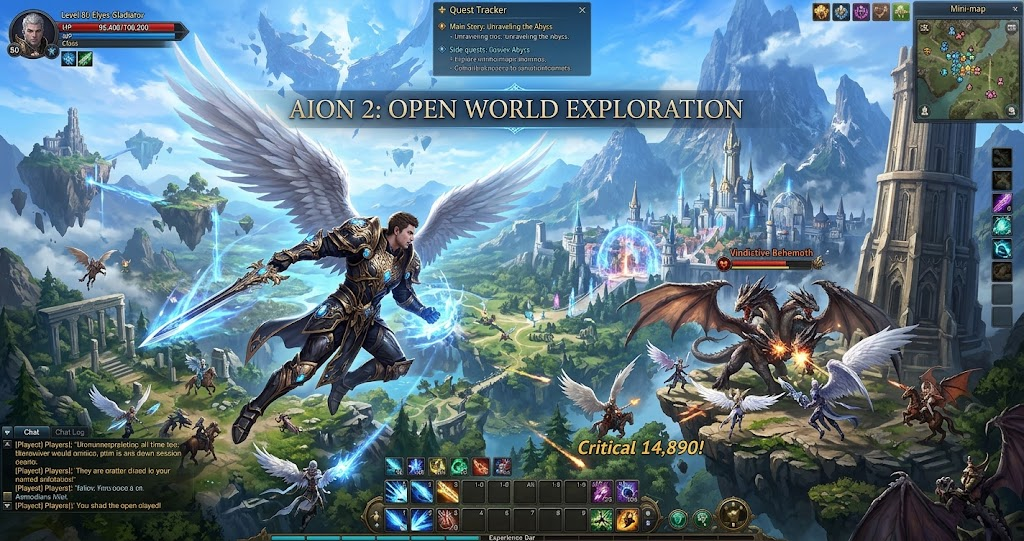 AION 2 Gameplay and Open-World Exploration